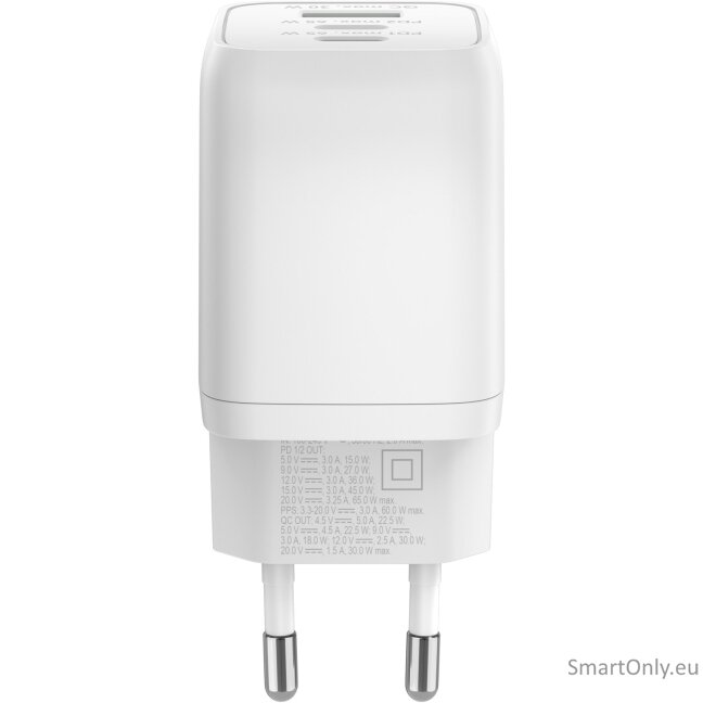 Goobay 65 W USB-C PD GaN Multiport Fast Charger Nano, White | Goobay | 65 W USB-C PD GaN Multiport Fast Charger Nano 2 Goobay 65 W USB-C PD GaN Multiport Fast Charger Nano, White | Goobay | 65 W USB-C PD GaN Multiport Fast Charger Nano 2