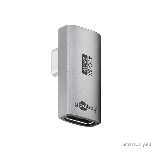 Goobay 74443 USB-C Adapter Vertical 90° Rotated, USB4 Goobay 74443 USB-C Adapter Vertical 90° Rotated, USB4