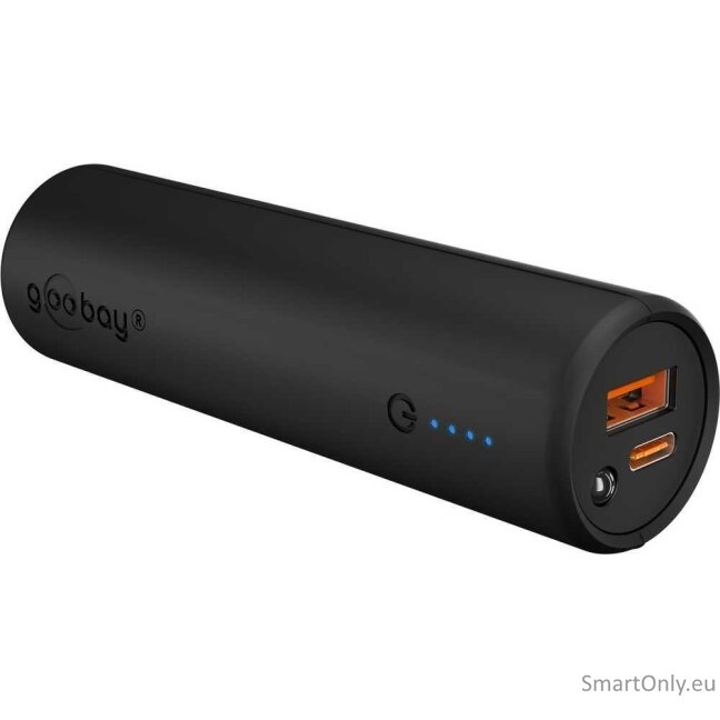 Goobay Bike Powerbank 5.0 with Reinforced Holder for Bicycle Handlebars | 60656 | 5000 mAh | Black Goobay Bike Powerbank 5.0 with Reinforced Holder for Bicycle Handlebars | 60656 | 5000 mAh | Black
