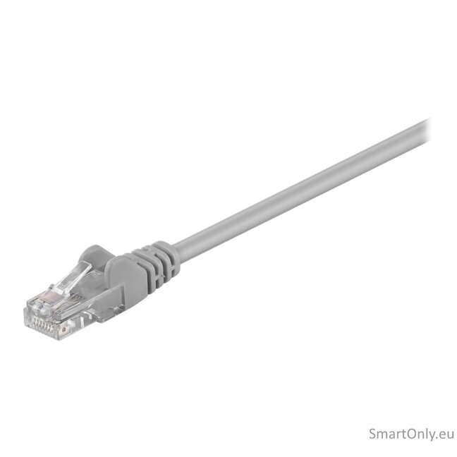 Goobay | CAT 5e patch cable, U/UTP | Grey RJ45 male (8P8C) | RJ45 male (8P8C) 2 Goobay | CAT 5e patch cable, U/UTP | Grey RJ45 male (8P8C) | RJ45 male (8P8C) 2