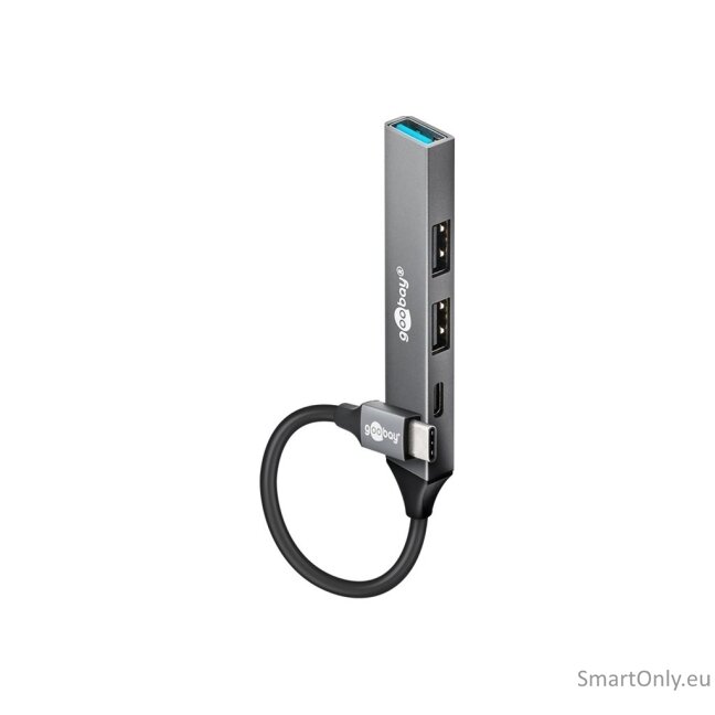 Goobay Slim 4-Port USB Hub, USB-C to USB-C/USB-A, 5 Gbit/s | 74459 5 Goobay Slim 4-Port USB Hub, USB-C to USB-C/USB-A, 5 Gbit/s | 74459 5