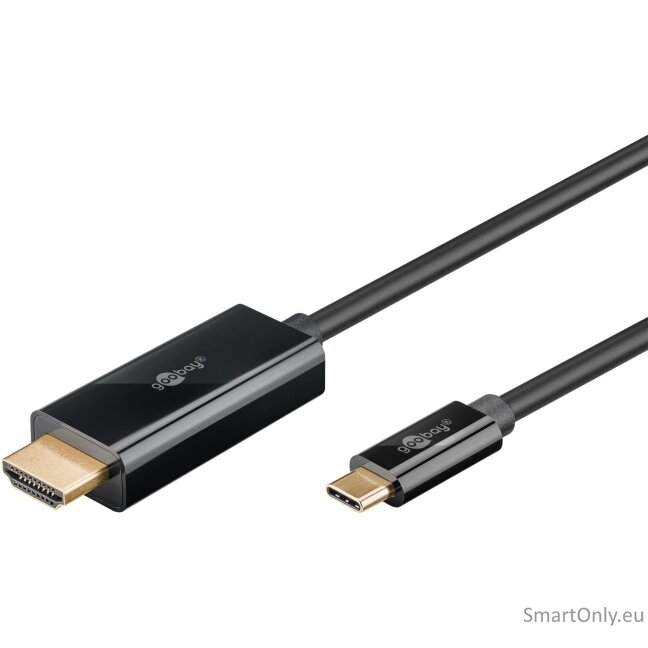 Goobay USB-C to HDMI Cable 4K at 60 Hz, 1 m | 75696 1 Goobay USB-C to HDMI Cable 4K at 60 Hz, 1 m | 75696 1