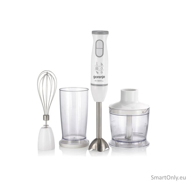 Gorenje Blender HBC564QW Hand Blender 560 W Number of speeds Variable Chopper White 3 Gorenje Blender HBC564QW Hand Blender 560 W Number of speeds Variable Chopper White 3