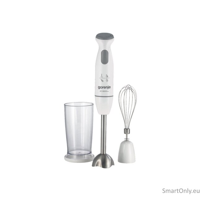 Gorenje Hand blender | HBC802QW | Hand Blender | 800 W | Jar material Plastic | Jar capacity 0.5 L | White