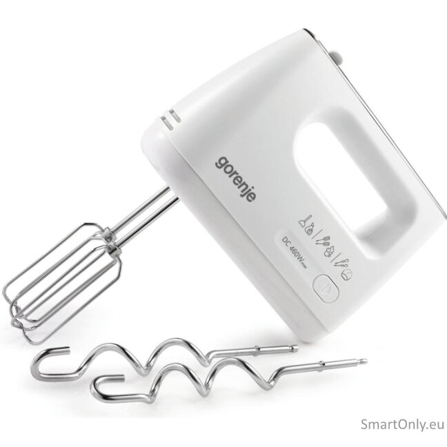 Gorenje | Hand Mixer | M460CDC | Hand Mixer | 460 W | Number of speeds 5 | Turbo mode | White Gorenje | Hand Mixer | M460CDC | Hand Mixer | 460 W | Number of speeds 5 | Turbo mode | White