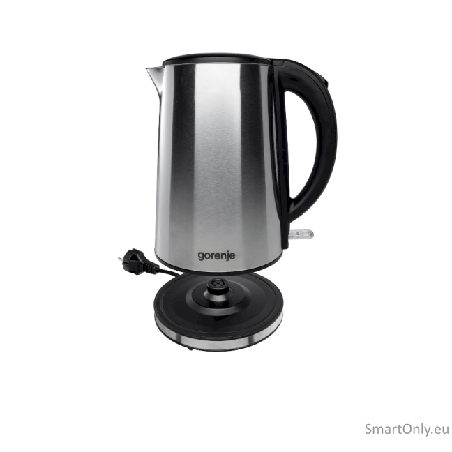 Gorenje Kettle K15DWS Electric 2200 W 1.5 L Stainless steel 360° rotational base Stainless Steel 1 Gorenje Kettle K15DWS Electric 2200 W 1.5 L Stainless steel 360° rotational base Stainless Steel 1