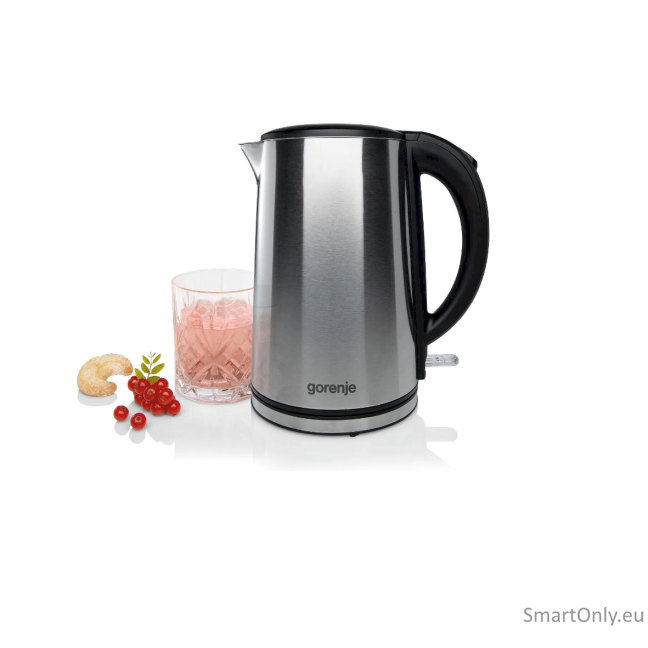 Gorenje Kettle K15DWS Electric 2200 W 1.5 L Stainless steel 360° rotational base Stainless Steel 3 Gorenje Kettle K15DWS Electric 2200 W 1.5 L Stainless steel 360° rotational base Stainless Steel 3