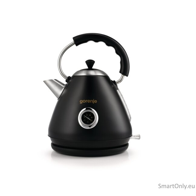 Gorenje | Kettle | K17CLBK | Electric | 2200 W | 1.7 L | Plastic/Metal | 360° rotational base | Black 1