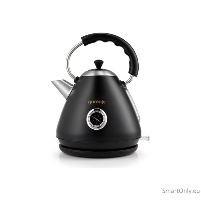 Gorenje | Kettle | K17CLBK | Electric | 2200 W | 1.7 L | Plastic/Metal | 360° rotational base | Black 2