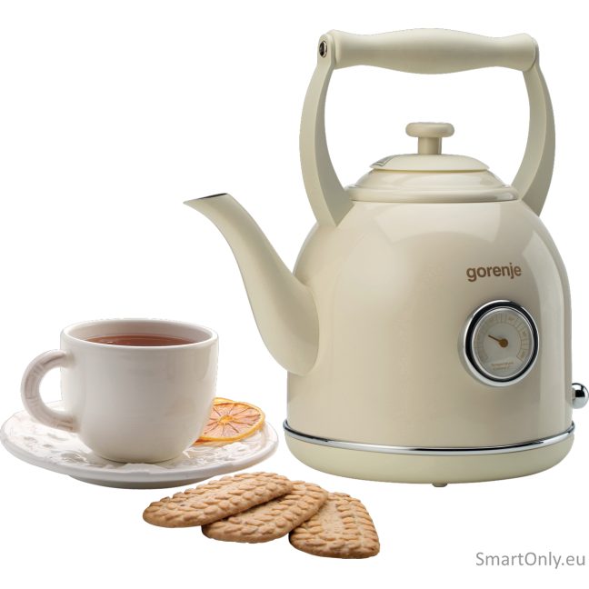 Gorenje | Kettle | K17CLIN | Electric | 2000 W | 1.7 L | Plastic/Metal | 360° rotational base | Beige 1