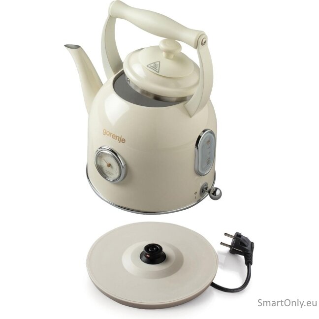 Gorenje | Kettle | K17CLIN | Electric | 2000 W | 1.7 L | Plastic/Metal | 360° rotational base | Beige 2 Gorenje | Kettle | K17CLIN | Electric | 2000 W | 1.7 L | Plastic/Metal | 360° rotational base | Beige 2