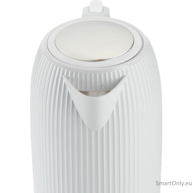 Gorenje Kettle | K17DPW | Electric | 2200 W | 1.7 L | Stainless steel | 360° rotational base | White 1 Gorenje Kettle | K17DPW | Electric | 2200 W | 1.7 L | Stainless steel | 360° rotational base | White 1