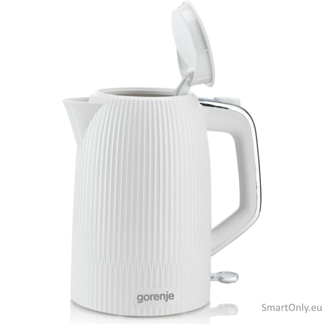Gorenje Kettle | K17DPW | Electric | 2200 W | 1.7 L | Stainless steel | 360° rotational base | White 5 Gorenje Kettle | K17DPW | Electric | 2200 W | 1.7 L | Stainless steel | 360° rotational base | White 5