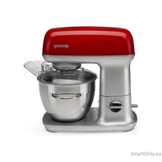 Gorenje Kitchen machine MMC1000RLR	 Number of speeds 7 1000 W Bowl capacity 4.5 L Meat mincer Stainless Steel/Red 6