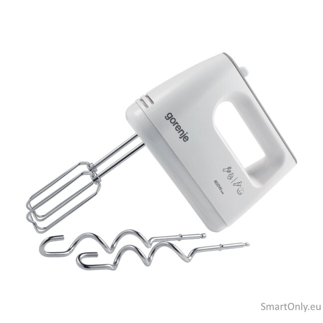 Gorenje | Mixer | M420CW | Hand Mixer | 450 W | Number of speeds 5 | Turbo mode | White 4 Gorenje | Mixer | M420CW | Hand Mixer | 450 W | Number of speeds 5 | Turbo mode | White 4