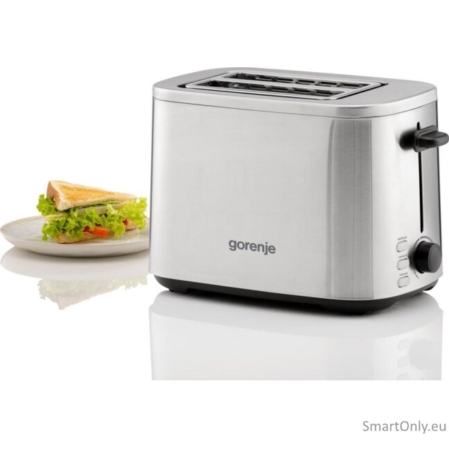 Gorenje Toaster | T800DS | Number of slots 2 | Housing material Stainless steel 4