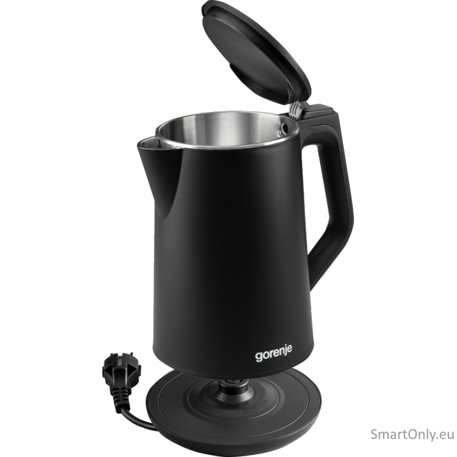 Gorenje | Kettle | K15DWBK | Electric | 2200 W | 1.5 L | Stainless steel | 360° rotational base | Black 4 Gorenje | Kettle | K15DWBK | Electric | 2200 W | 1.5 L | Stainless steel | 360° rotational base | Black 4