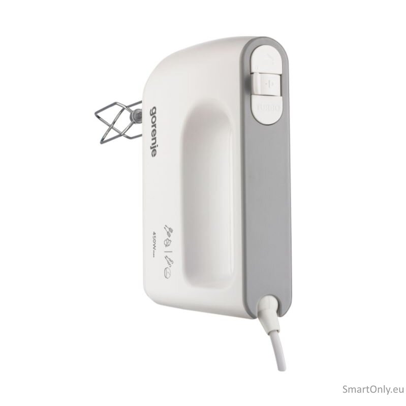 Gorenje | Mixer | M420CW | Hand Mixer | 450 W | Number of speeds 5 | Turbo mode | White 1