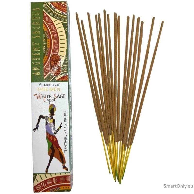 Golden Ancient Series Copal and White Sage Smilkalai Vijayshree 1 Golden Ancient Series Copal and White Sage Smilkalai Vijayshree 1
