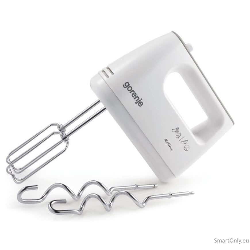 Gorenje | Mixer | M420CW | Hand Mixer | 450 W | Number of speeds 5 | Turbo mode | White 2 Gorenje | Mixer | M420CW | Hand Mixer | 450 W | Number of speeds 5 | Turbo mode | White 2