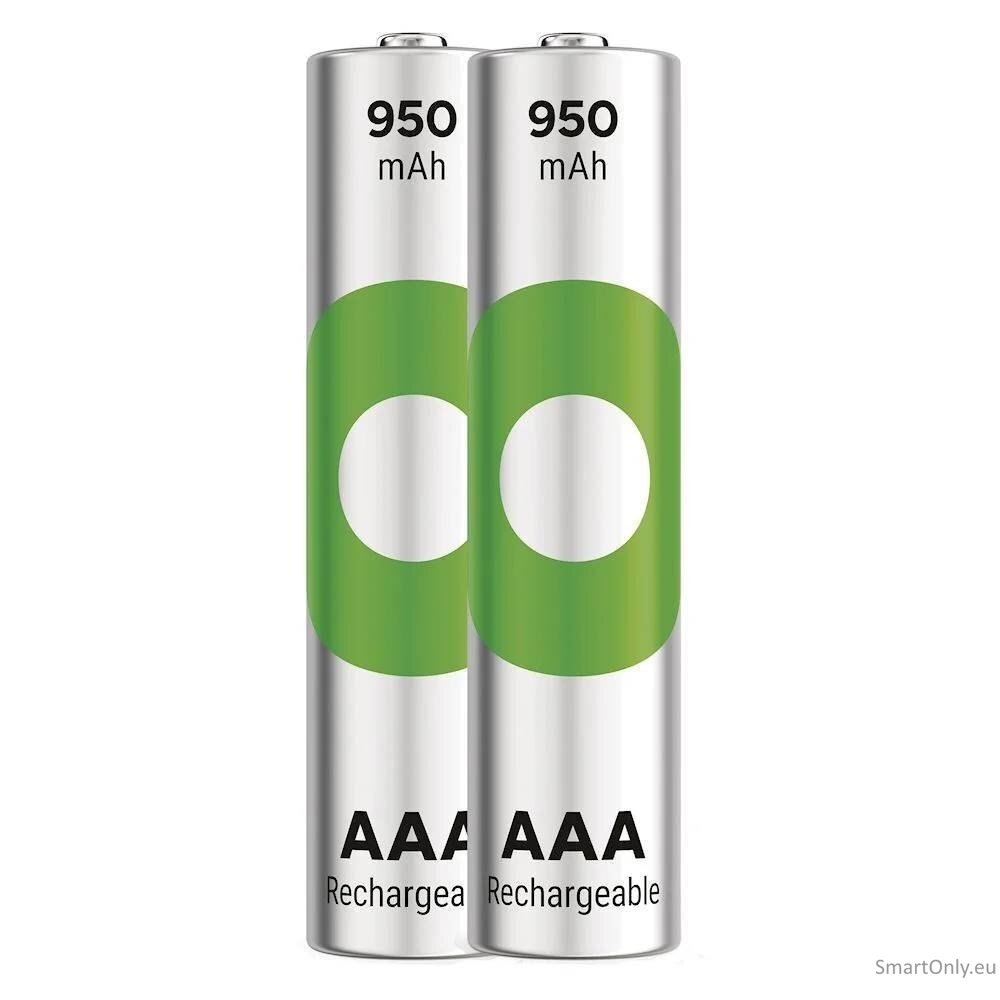 GP R03 AAA ReCyko 950mAh įkraunamos baterijos 2 vnt. (smėlio sp. pakuotė) 1 GP R03 AAA ReCyko 950mAh įkraunamos baterijos 2 vnt. (smėlio sp. pakuotė) 1