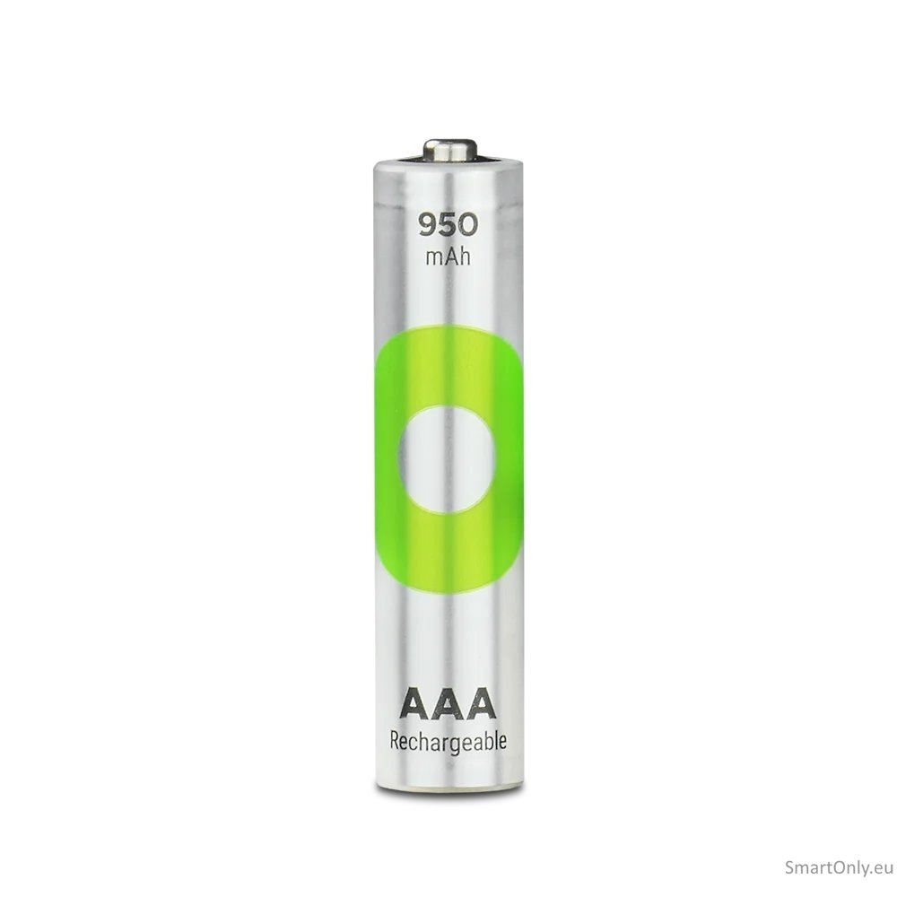 GP R03 AAA ReCyko 950mAh įkraunamos baterijos 4 vnt. (smėlio sp. pakuotė) 1 GP R03 AAA ReCyko 950mAh įkraunamos baterijos 4 vnt. (smėlio sp. pakuotė) 1