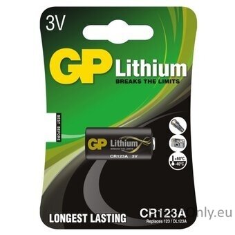GP CR123 baterijos 1 vnt. GP CR123 baterijos 1 vnt.