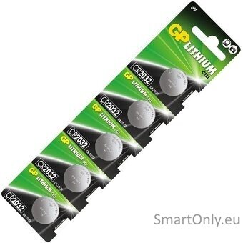 GP CR2032 baterijos 5 vnt. GP CR2032 baterijos 5 vnt.