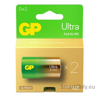 GP LR20 Ultra (G-TECH) baterijos 2 vnt. GP LR20 Ultra (G-TECH) baterijos 2 vnt.