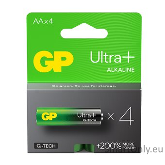 GP LR6 AA Ultra+ (G-TECH) baterijos 4 vnt. GP LR6 AA Ultra+ (G-TECH) baterijos 4 vnt.