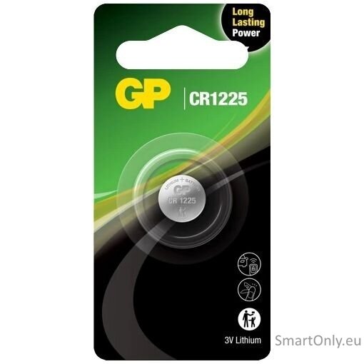 GP CR1225 baterijos 1 vnt. GP CR1225 baterijos 1 vnt.