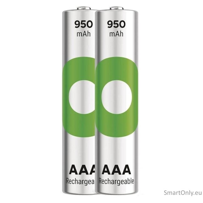 GP R03 AAA ReCyko 950mAh įkraunamos baterijos 2 vnt. (smėlio sp. pakuotė) 1 GP R03 AAA ReCyko 950mAh įkraunamos baterijos 2 vnt. (smėlio sp. pakuotė) 1