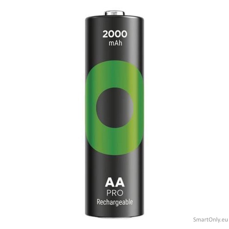 GP R6 AA Recyko PRO 2000mAh įkraunamos baterijos 4 vnt. (nauja pakuotė) 1