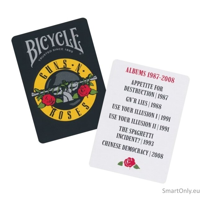 Guns N' Roses žaidimo kortos Bicycle 4 Guns N' Roses žaidimo kortos Bicycle 4