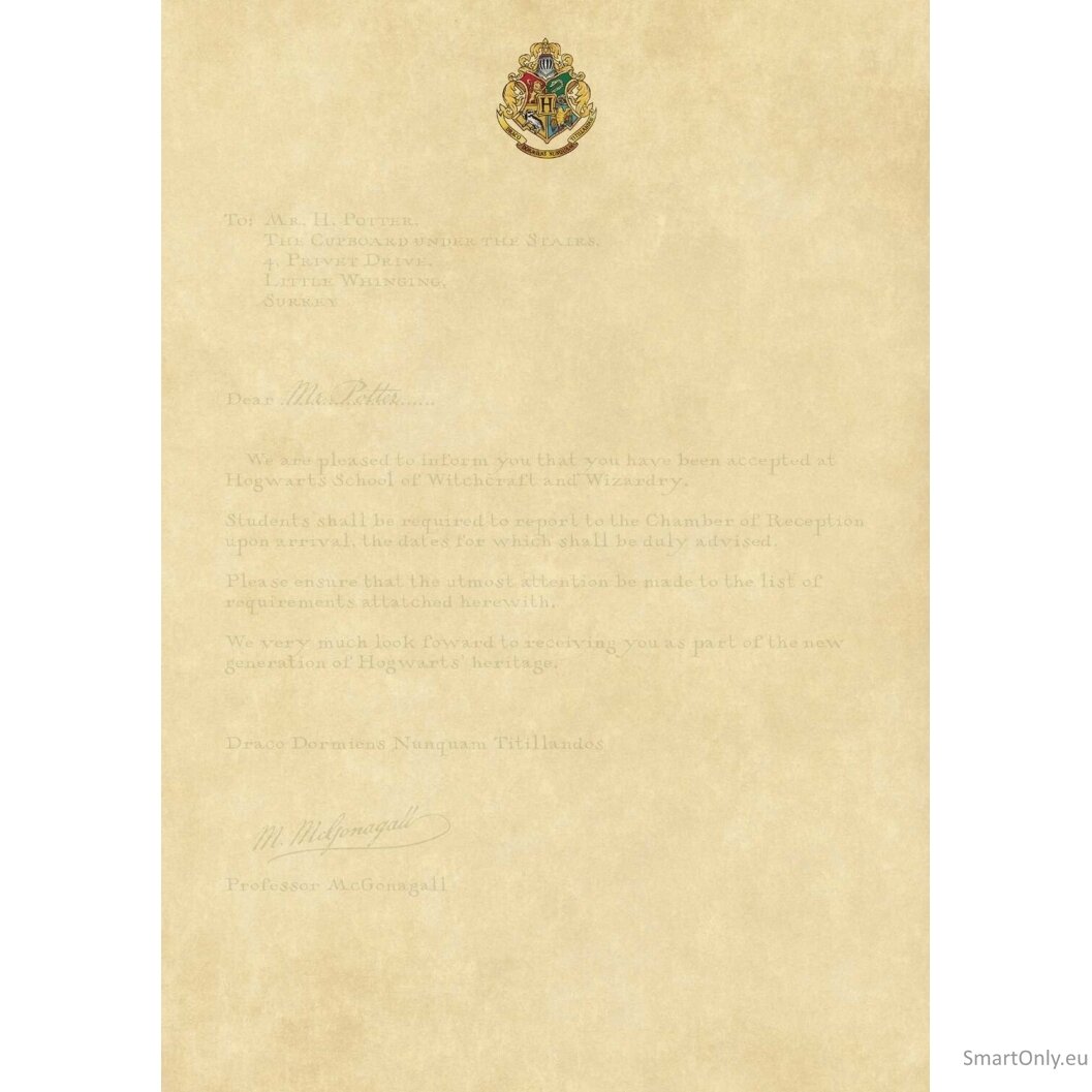 Harry Potter: Hogwarts School of Witchcraft and Wizardry Stacionarus stalo rinkinys (su rašikliu) Insight Editions 3