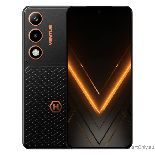 Hammer Ventus 5G | Smartphone | Black | 6.77 " | AMOLED | 2392 x 1080 pixels | MediaTek | Dimensity 7100 | Internal RAM 8 GB | 256 GB | Dual SIM | 3G | 4G | 5G | Main camera resolution 108 MP | Android | Secondary camera resolution 32 MP | 16 | 5000 mAh Hammer Ventus 5G | Smartphone | Black | 6.77 " | AMOLED | 2392 x 1080 pixels | MediaTek | Dimensity 7100 | Internal RAM 8 GB | 256 GB | Dual SIM | 3G | 4G | 5G | Main camera resolution 108 MP | Android | Secondary camera resolution 32 MP | 16 | 5000 mAh