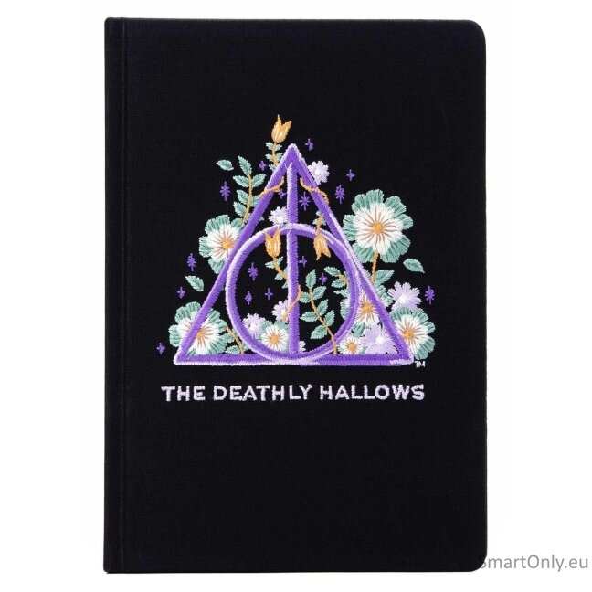 Harry Potter: Deathly Hallows siuvinėta užrašinė Insight Editions Harry Potter: Deathly Hallows siuvinėta užrašinė Insight Editions