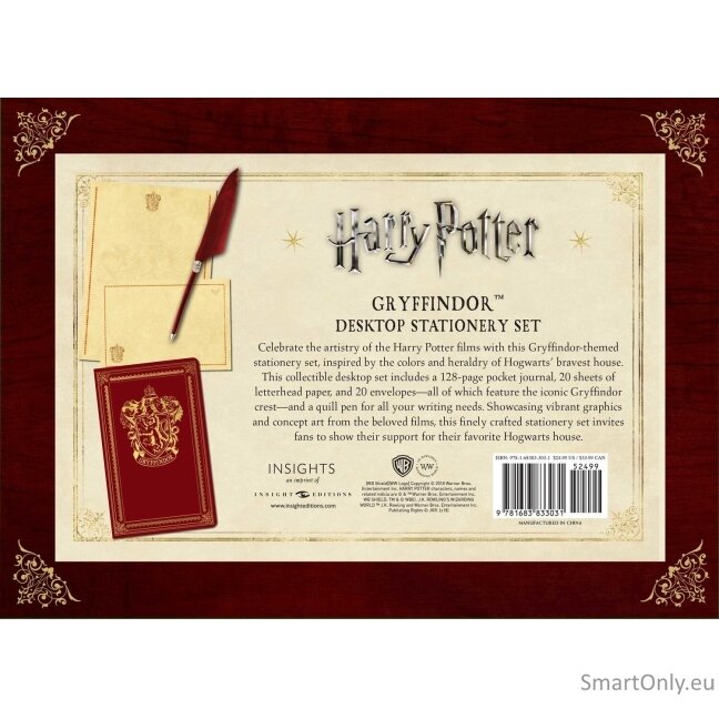 Harry Potter: Gryffindor Stacionarus stalo rinkinys (su rašikliu) Insight Editions 5 Harry Potter: Gryffindor Stacionarus stalo rinkinys (su rašikliu) Insight Editions 5