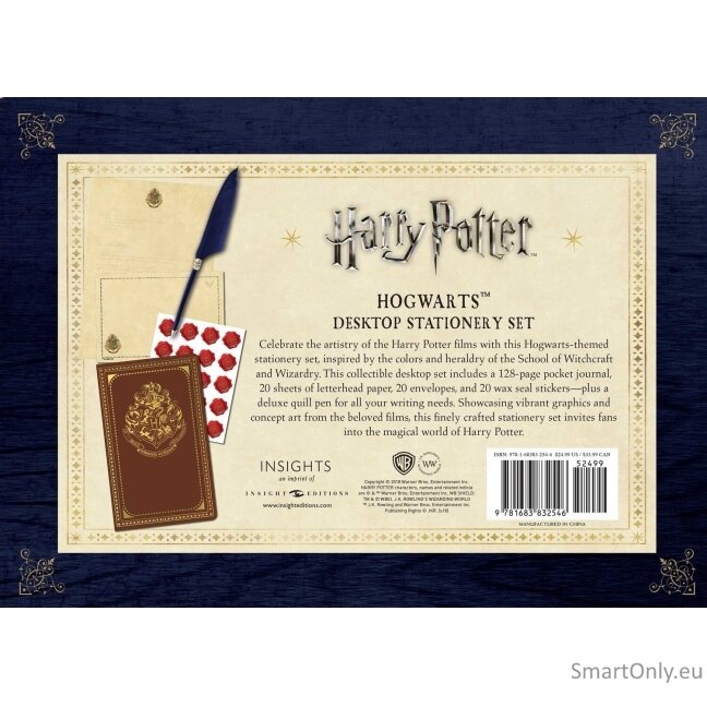 Harry Potter: Hogwarts School of Witchcraft and Wizardry Stacionarus stalo rinkinys (su rašikliu) Insight Editions 7
