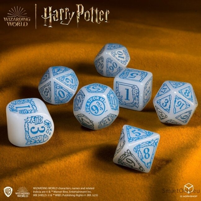 Harry Potter. Ravenclaw Modern Dice kauliukų rinkinys (baltos sp.) 2 Harry Potter. Ravenclaw Modern Dice kauliukų rinkinys (baltos sp.) 2
