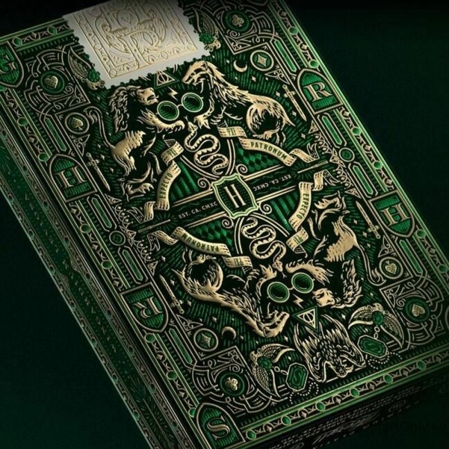 Harry Potter Slytherin Žalios Theory11 žaidimo kortos 3 Harry Potter Slytherin Žalios Theory11 žaidimo kortos 3