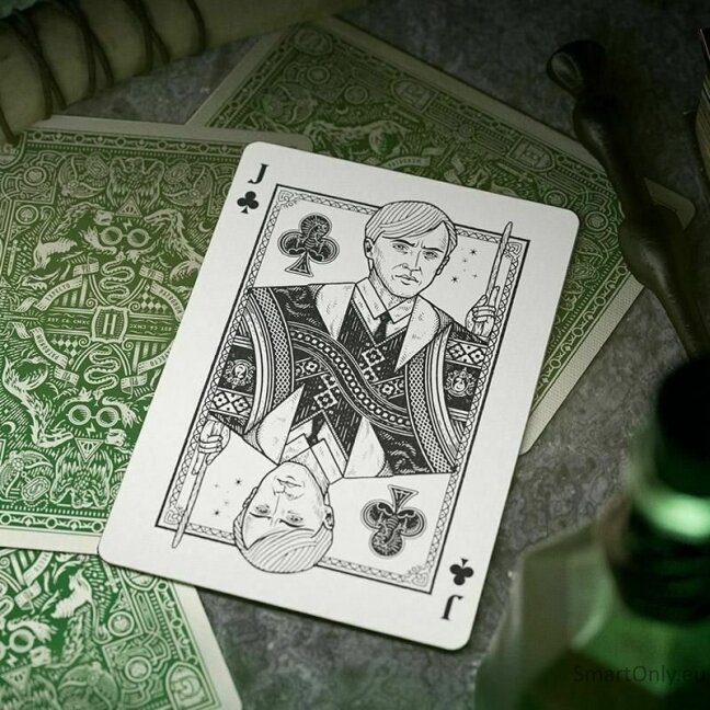 Harry Potter Slytherin Žalios Theory11 žaidimo kortos 4 Harry Potter Slytherin Žalios Theory11 žaidimo kortos 4