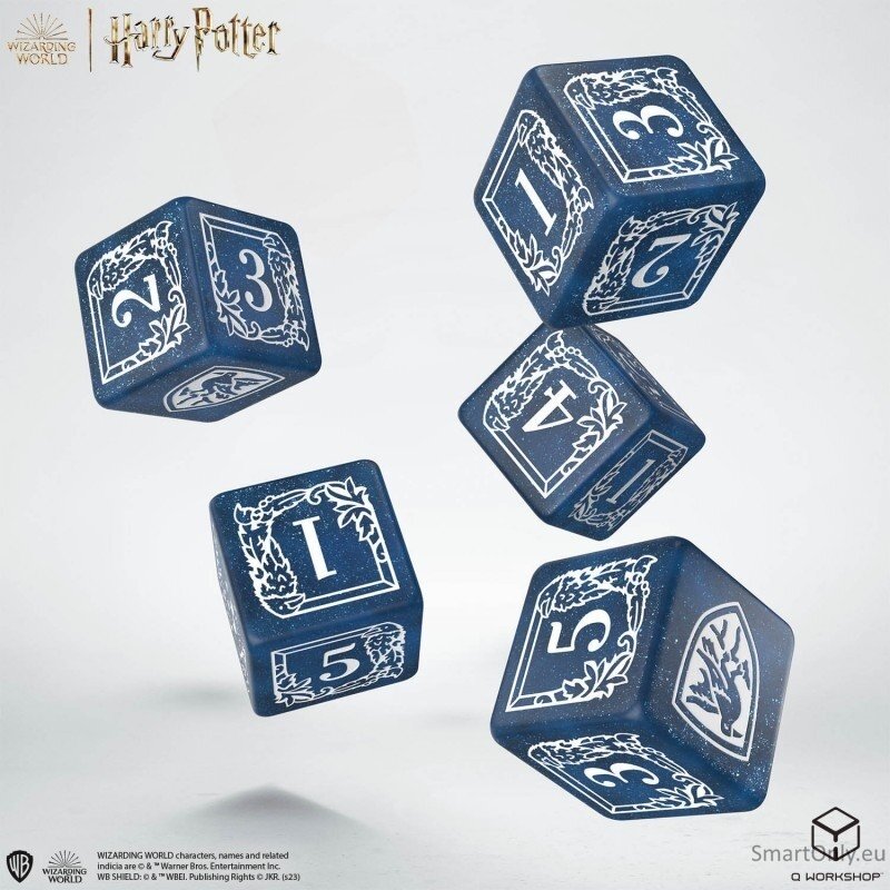 Harry Potter. Ravenclaw Dice & Pouch kauliukų ir maišelio rinkinys 2 Harry Potter. Ravenclaw Dice & Pouch kauliukų ir maišelio rinkinys 2