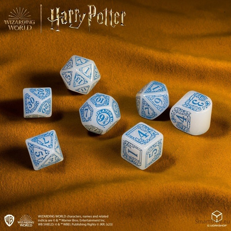 Harry Potter. Ravenclaw Modern Dice kauliukų rinkinys (baltos sp.) 6 Harry Potter. Ravenclaw Modern Dice kauliukų rinkinys (baltos sp.) 6