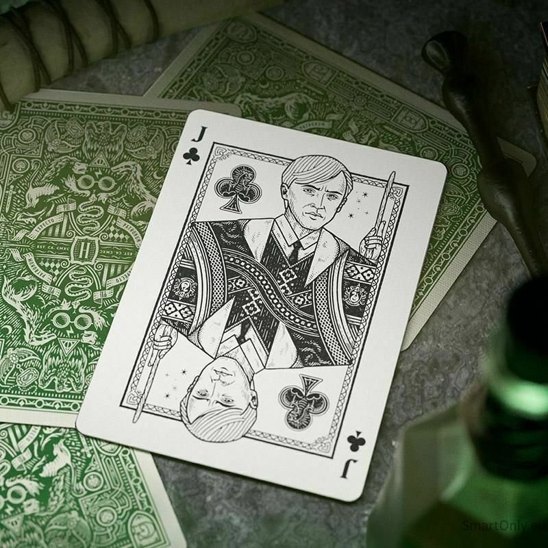 Harry Potter Slytherin Žalios Theory11 žaidimo kortos 4 Harry Potter Slytherin Žalios Theory11 žaidimo kortos 4