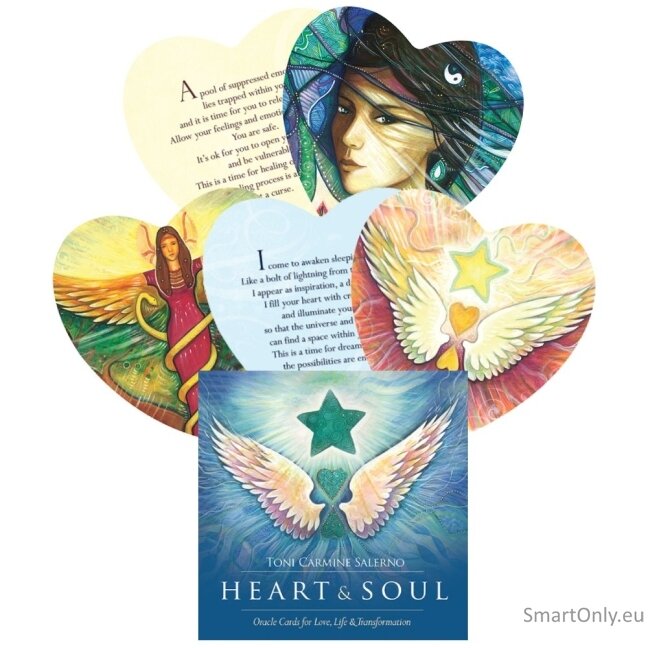 Heart and Soul Oracle kortos Blue Angel Heart and Soul Oracle kortos Blue Angel