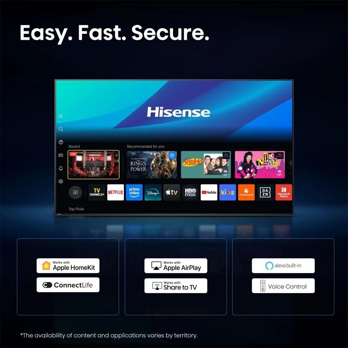 Hisense TV | 85E7S | 85" | Smart TV | VIDAA OS | UHD | Black 6