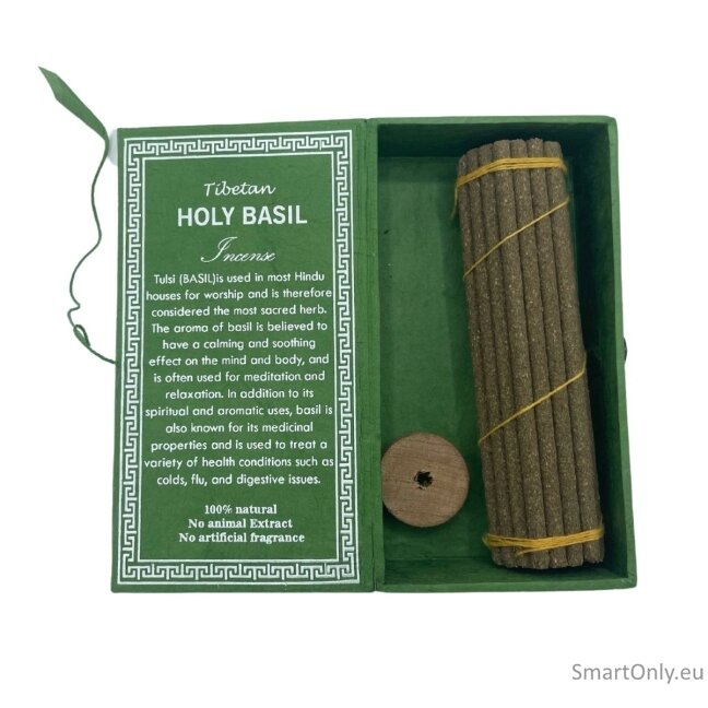 Himalayan Sughandit Dhoop smilkalų dovanų rinkinys - Šventasis Bazilikas 2