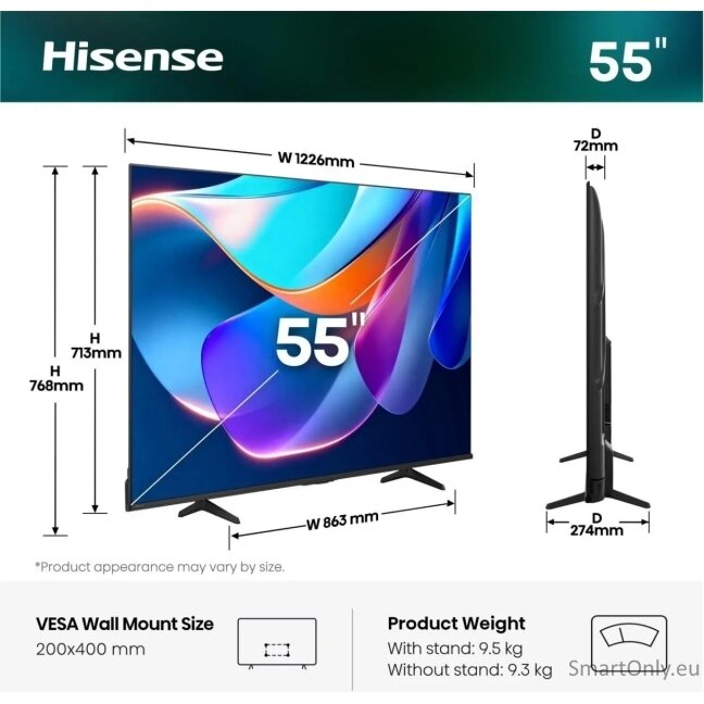 Hisense 55A6S 55" (139 cm) UHD 4K Smart TV | Hisense 2