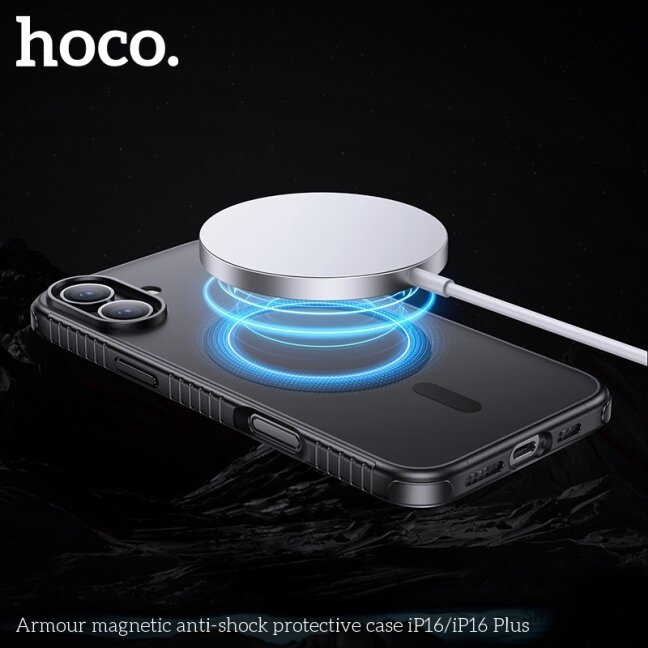 HOCO Armour magnetinis apsauginis dėklas telefonui iPhone 16 2